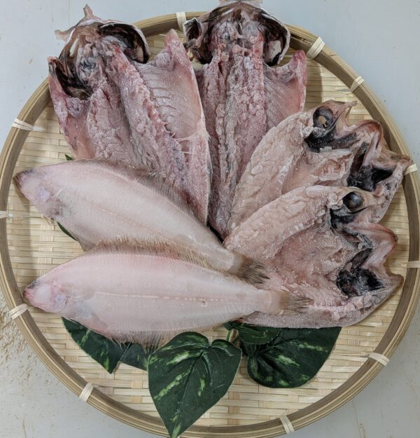 どんちっち干物三種盛り